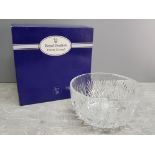 Royal Doulton lead crystal cut glass bowl with original box