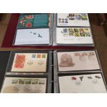 2 albums of vintage first day covers, mixed dates and themes