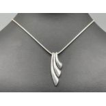 Silver 925 Snake chain with 3 strand pendant
