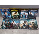 The entire Harry potter movie collection from the Philosopher stone to deathly hallows part 2