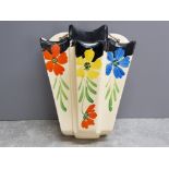 Vintage Arthur Wood wall pocket vase, handpainted 1950s