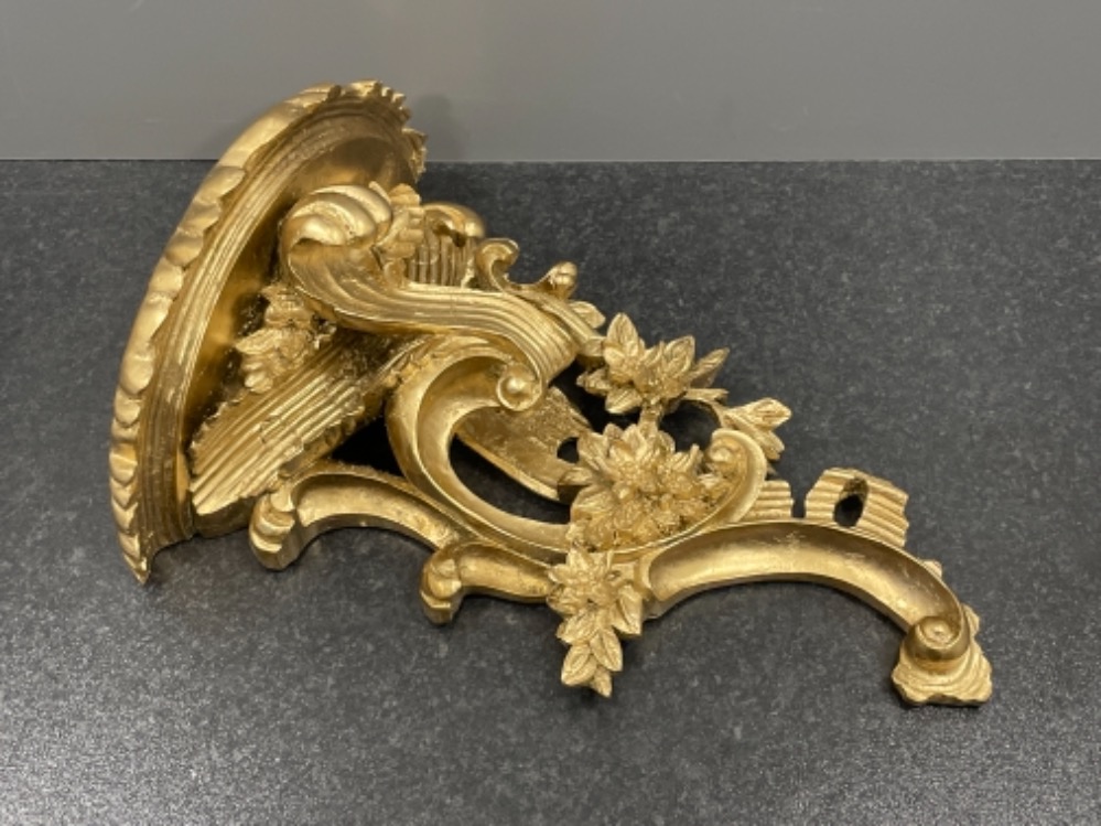 Large gold wall sconce