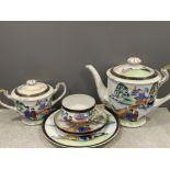 18 piece Japanese style tea service