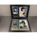 Star Wars. Mark Hamill signed autographs x2 with certificates