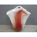 William Mason hand made lead crystal vase, 30cm