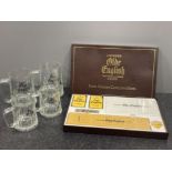 Olde English cyder tankards (10) and game