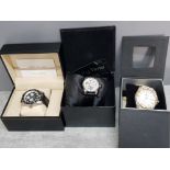 3 gents wristwatch's includes Lebelle and son sport, city time skeleton and Oskar emil calendar