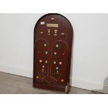 Vintage wooden pin snooker bagatelle game, in very good condition