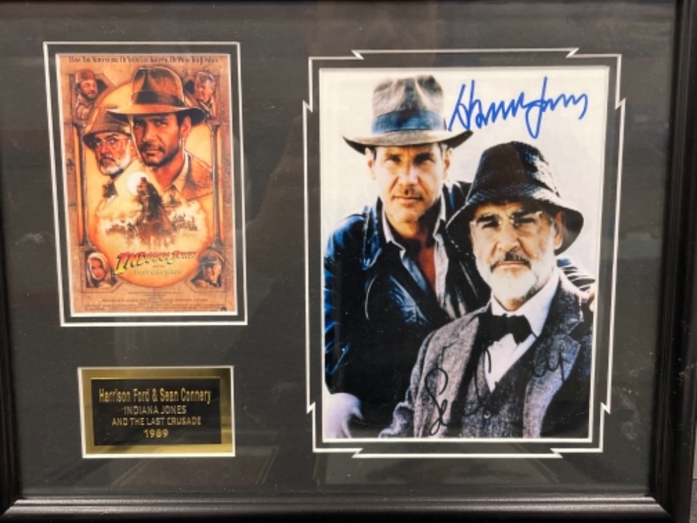 Indiana Jones signed autographs. Harrison Ford and Sean Connery - Bild 2 aus 4