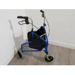 Shop assist walking aid in blue by Roma medical
