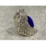 Sterling silver Owl pincushion 8.6g gross