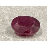 13.40cts Ruby oval mixed cut gemstone with certificate