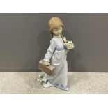 Lladro 7604 school days. 1988 Collectors Society piece in original box