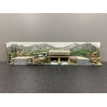 Swiss mountain scene coach trip model (93cms)