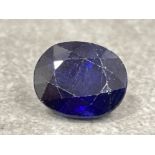 9.70cts Sapphire oval cat gemstone with certificate