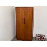 G-Plan teak wardrobe with mirror inside door. 86cm x 175cm x 58cms