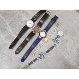 6 assorted wristwatch's inc ingersoll, Romano etc