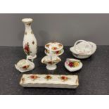 Royal Albert old country roses and Wedgwood items