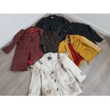 6 mixed gents jackets, some leather, Joe browns motorcycle etc
