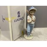 Lladro 7610 can I play. 1990 Collectors Society piece in original box