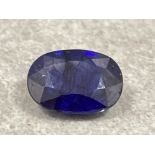 8.90cts Sapphire oval mixed cut gemstone with certificate