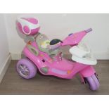 Girls pink electric Geoby 3 wheel scooter