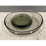 Whitefriars glass pin dish 13.5cms