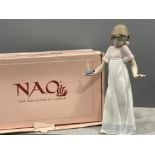 Nao by Lladro 1155 girl with candle. In original box.