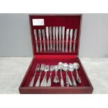 A Viners stainless steel canteen of cutlery in laminate box.
