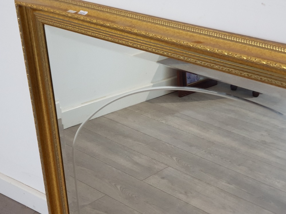 Large gilt framed overmantle mirror, 114x92cm - Bild 2 aus 3