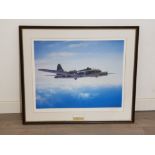 Memphis Belle limited edition print by J.Young signed with Plaque, 70x80cm