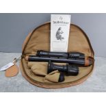 A Mollenhauer three piece treble recorder in fitted bag.