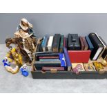 Box containing a large Quantity of Holy Bibles, Religious Nativity figures and Plaques