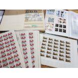Large collection of stamps some with albums mainly from poland, also includes sheets of uncirculated