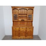 Large pine kitchen dresser 207x147cm