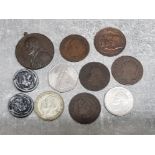 Mixed coins including 1922 florin coin etc