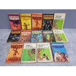 14 vintage Tarzan books by Edgar Rice Burroughs