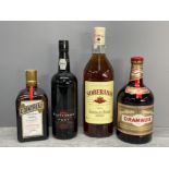 Alcohol x4 including Port, Brandy