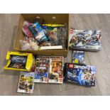 Selection of boxed LEGO sets Batman, pirates etc also includes Xbox one title Lego Dimensions and