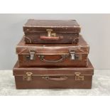 3 vintage travel cases