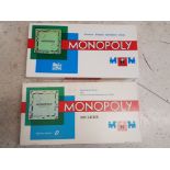 2 vintage Monopoly boardgames, France and Switzerland