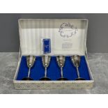 Cavalier silver plated goblets in original box