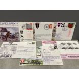 6 signed 1st day covers Anniversaries Relating to WWII