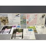 6 1st day covers Anniversaries Royal Air Forces Escaping Society