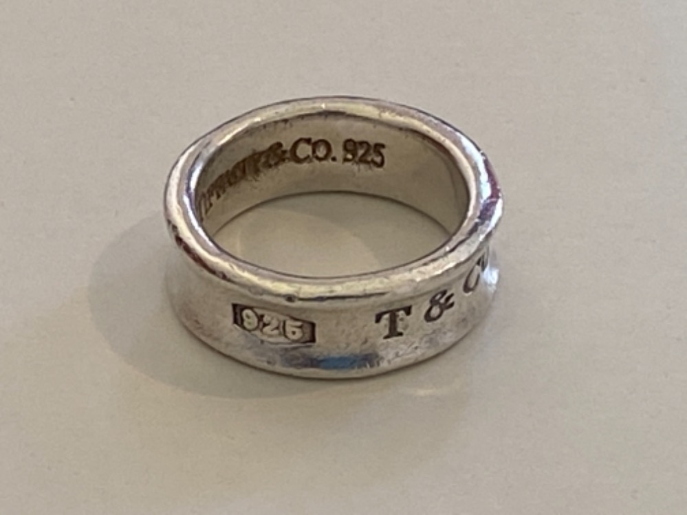 Silver band ring 7.8g with pouch - Image 2 of 2