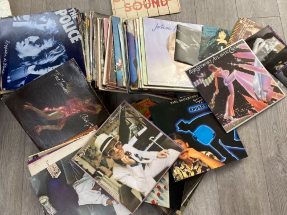 Large bundle of mixed LP records, Paul McCartney, Elton John, Rod Stewart etc - Image 2 of 2