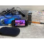 Sony PSP with 10 games, comes complete with charger, protector and original box, in full working