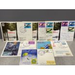 6 1st day covers Anniversaries Royal Air Forces Escaping Society