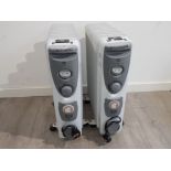 2 portable electric radiators/heaters