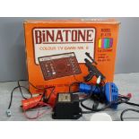 Vintage Binatone colour TV game MK 6 plus matchbox power unit and.2 controllers